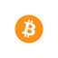 Bitcoin (BTC) bubble-free stickers - logo only - 3in